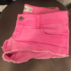 Hot pink hollister shorts
